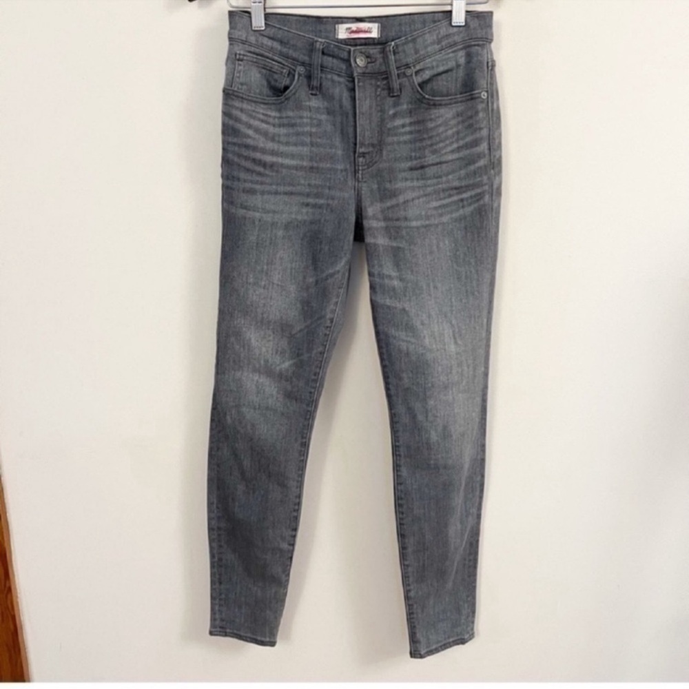 Madewell Jeans High Riser Skinny Skinny 9" Shaw Gray Stretch Size 26 F4804